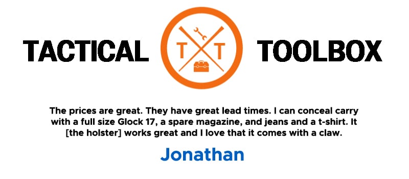tactical toolbox holster testimonial